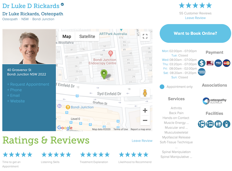 osteopath reviews